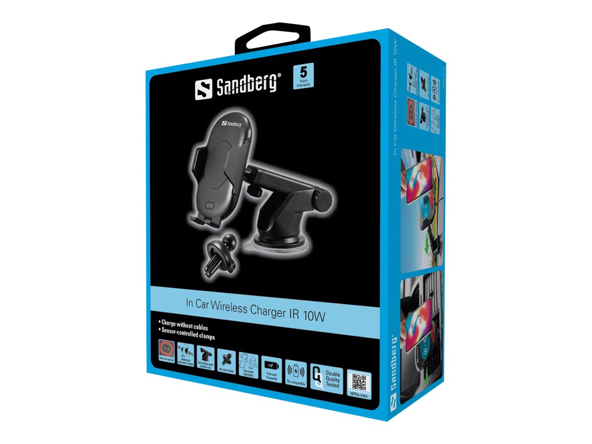 SANDBERG In Car Wireless Charger IR 10W Verpackung