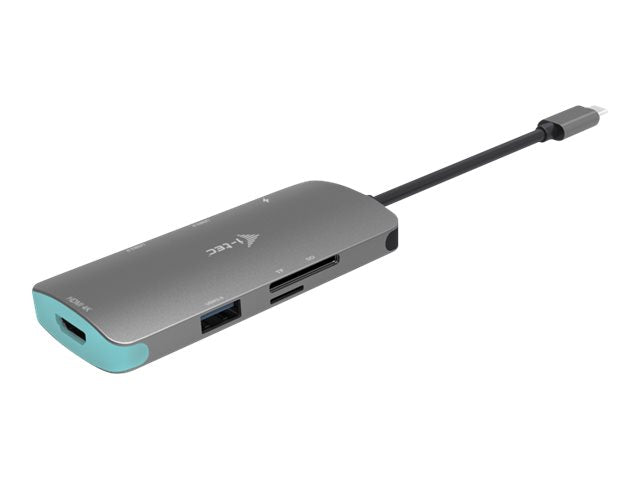 I-TEC USB C Metal Nano Docking Station 1xHDMI 4K 1xSD Kartenleser 1xmicroSD Kartenleser 3xUSB 3.0 Port 1xUSB-C PD kompatible mit TB3