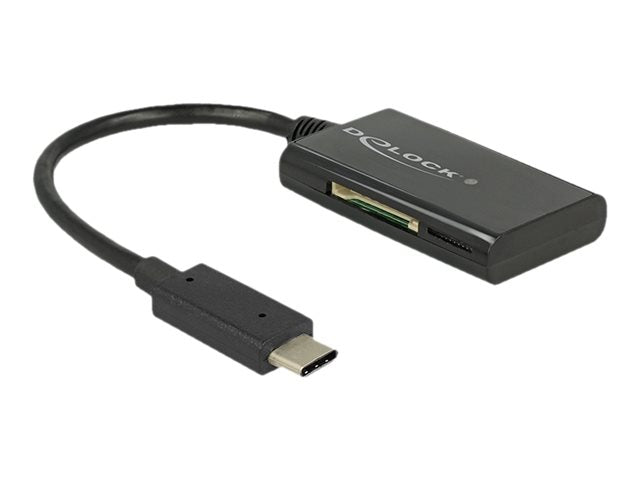 DELOCK USB 3.1 Gen 1 Card Reader USB Type-C Stecker 4 Slots - Vorderansicht