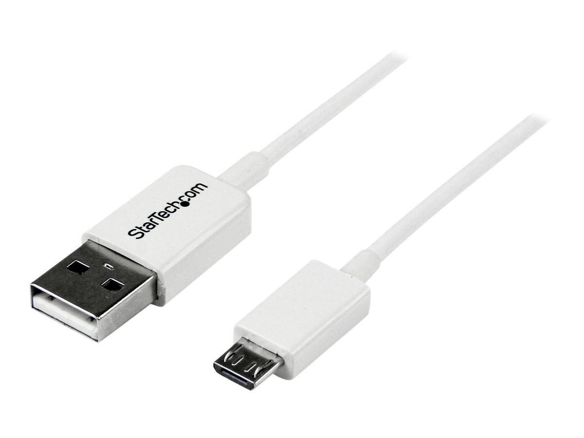 STARTECH.COM 0.5m White Micro USB Cable - Vorderansicht
