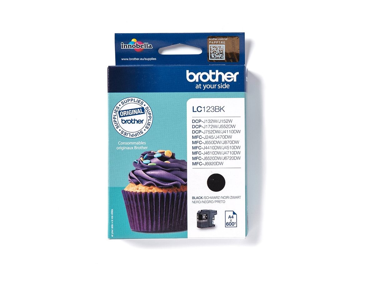 BROTHER LC-123 Tinte schwarz Verpackung