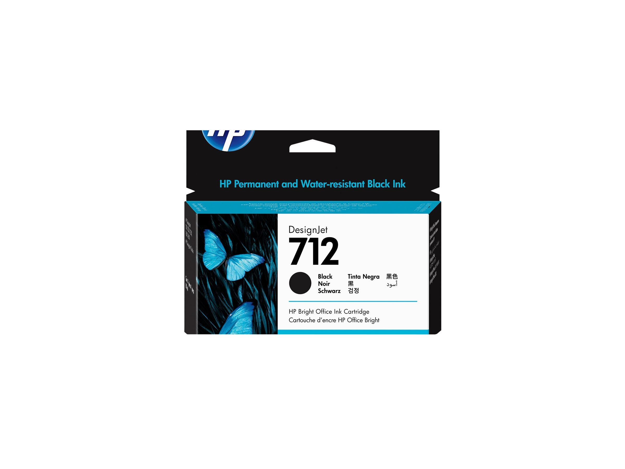 HP 712 80-ml Black Designjet Ink Cartridge Verpackung