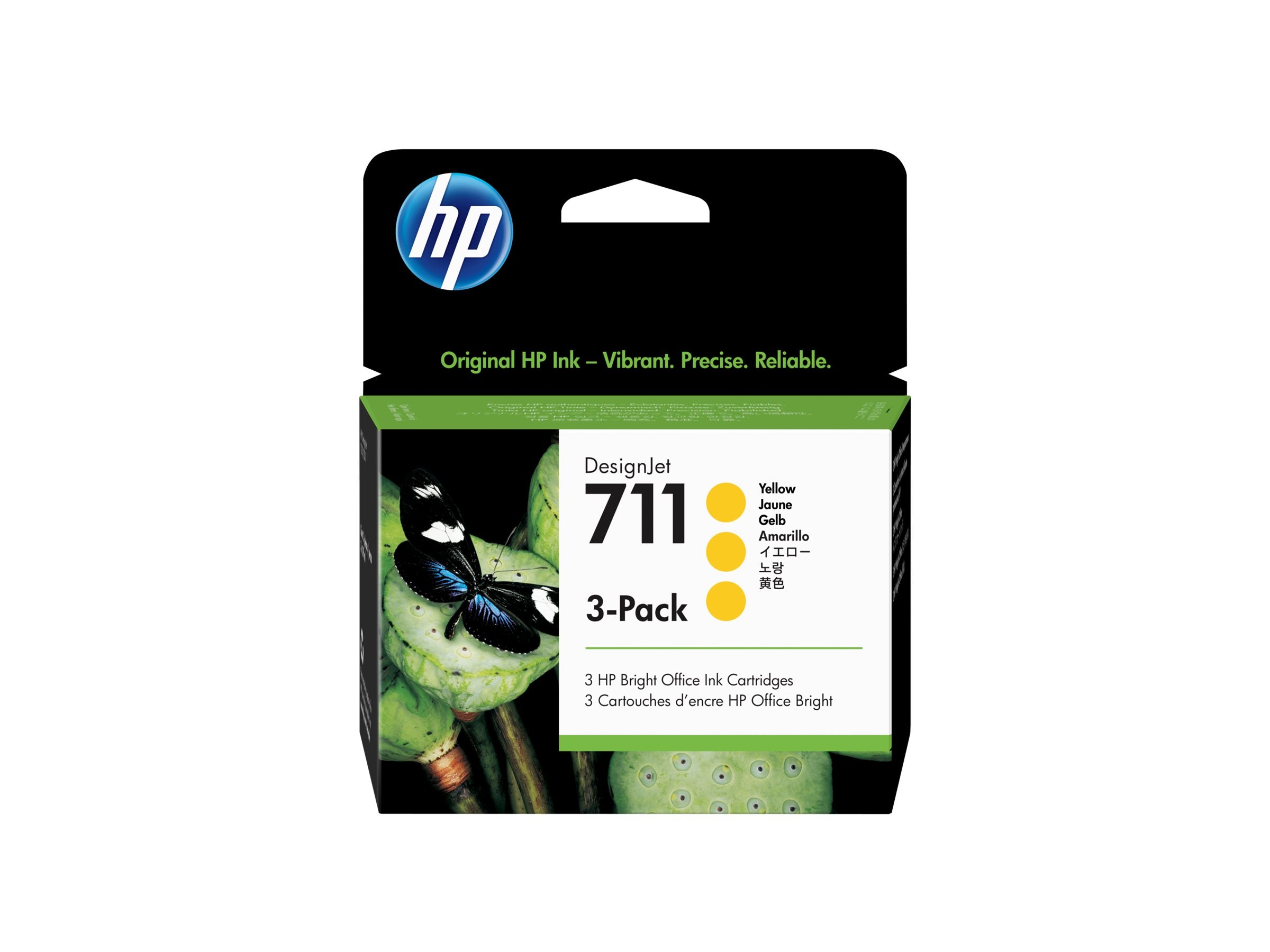 HP 711 Original Tinte gelb Detailansicht