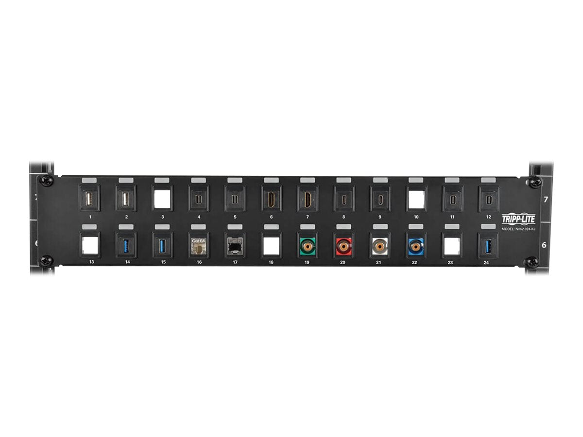 EATON TRIPPLITE 24-Port Patch Panel Seitenansicht
