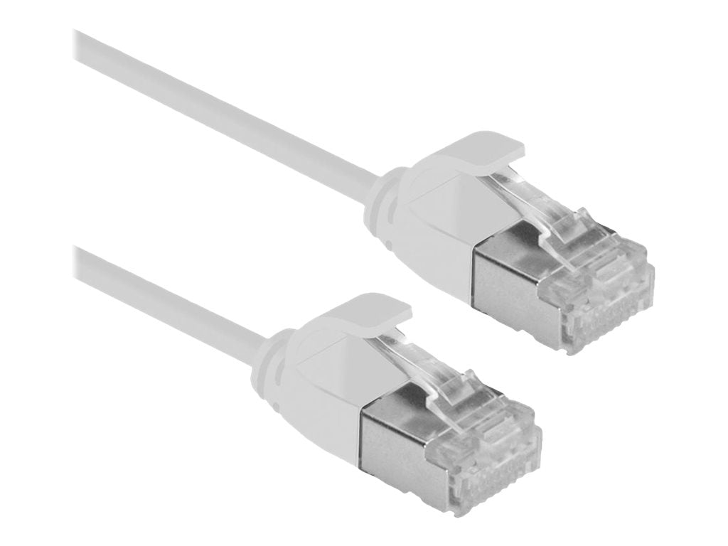 ROLINE GREEN U/FTP Patchkabel Kat.6A Class EA LSOH slim grau 1m - Vorderansicht