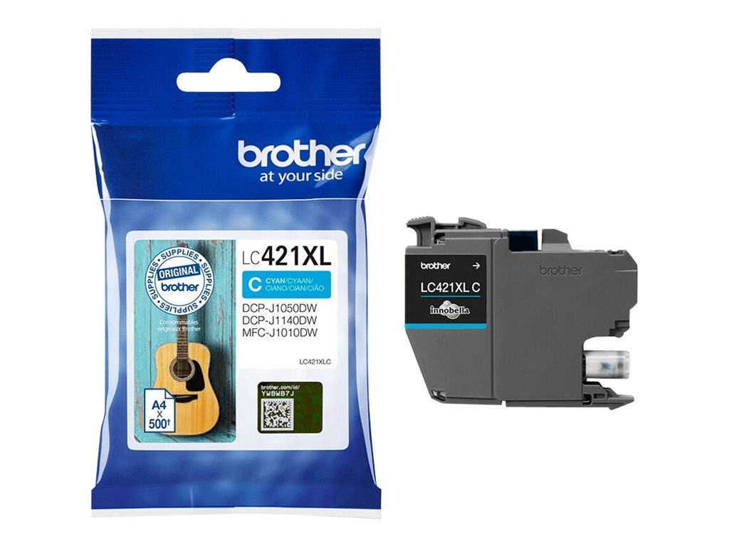 BROTHER LC-421XLC Cyan Tintenpatrone im Einsatz