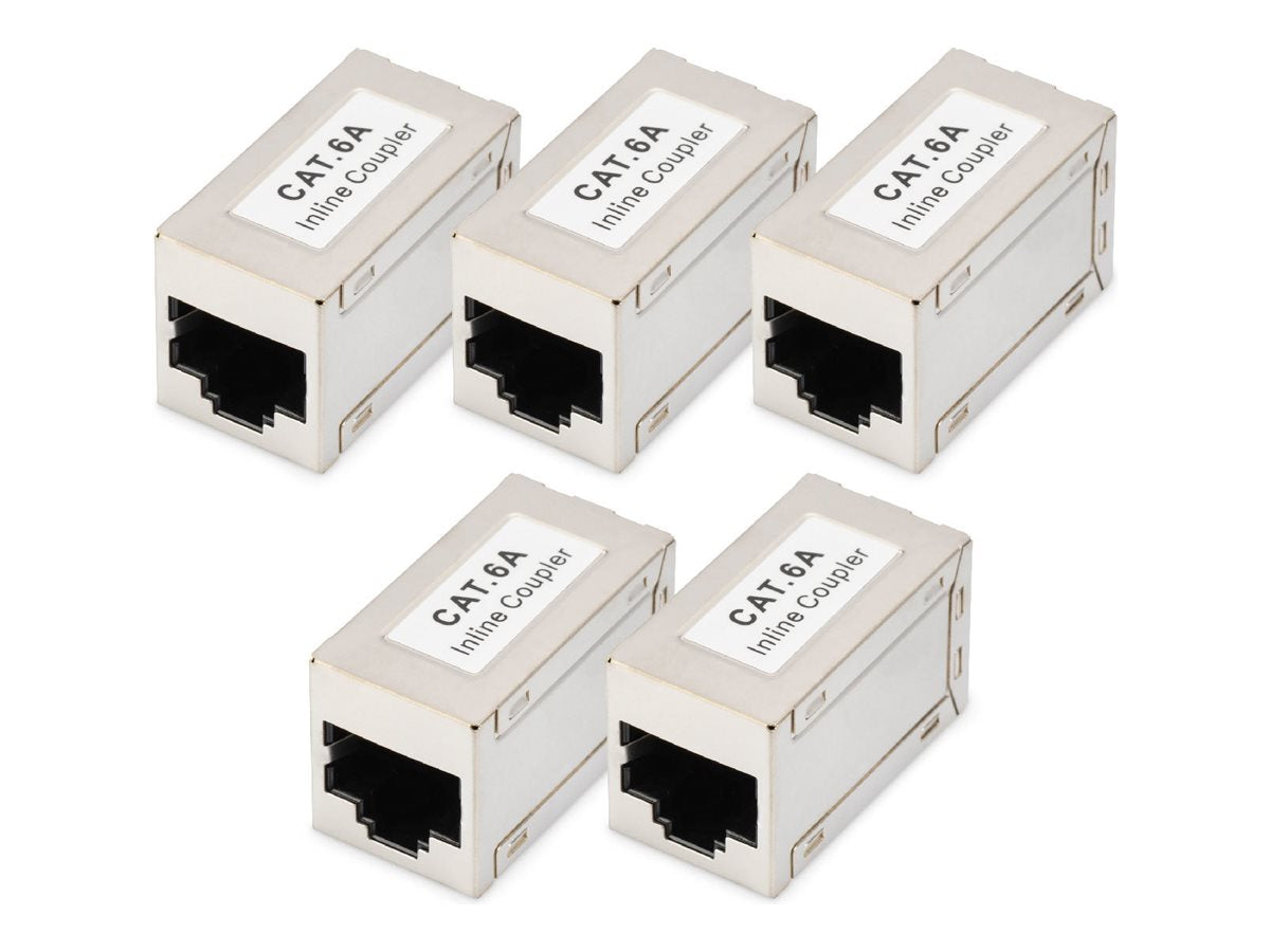 DIGITUS CAT6A modular coupler RJ45 to RJ45 Vorderansicht