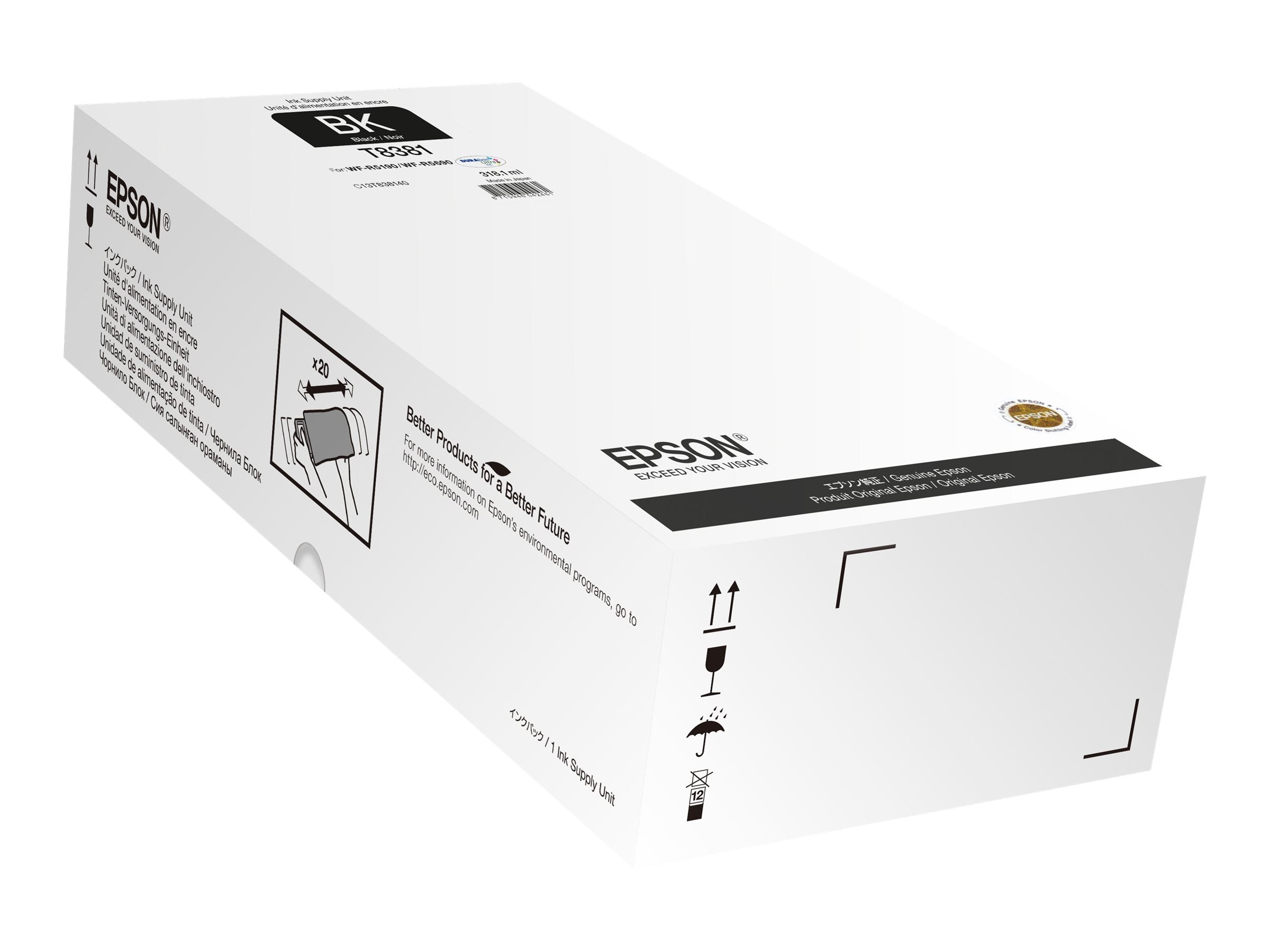 EPSON 6LB WorkForce Pro WF-R5xxx series Black XL Ink Supply Unit - Vorderansicht