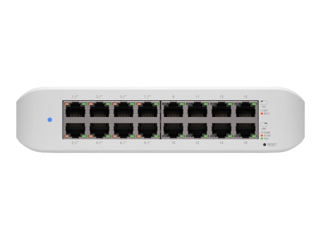 UBIQUITI UniFi Switch Lite Detailansicht der Ports