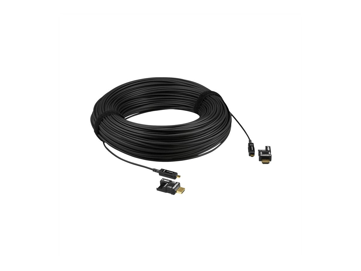 ATEN VE7834A True 4K HDMI Aktives Optisches Kabel 60m - Detailansicht der Anschlüsse