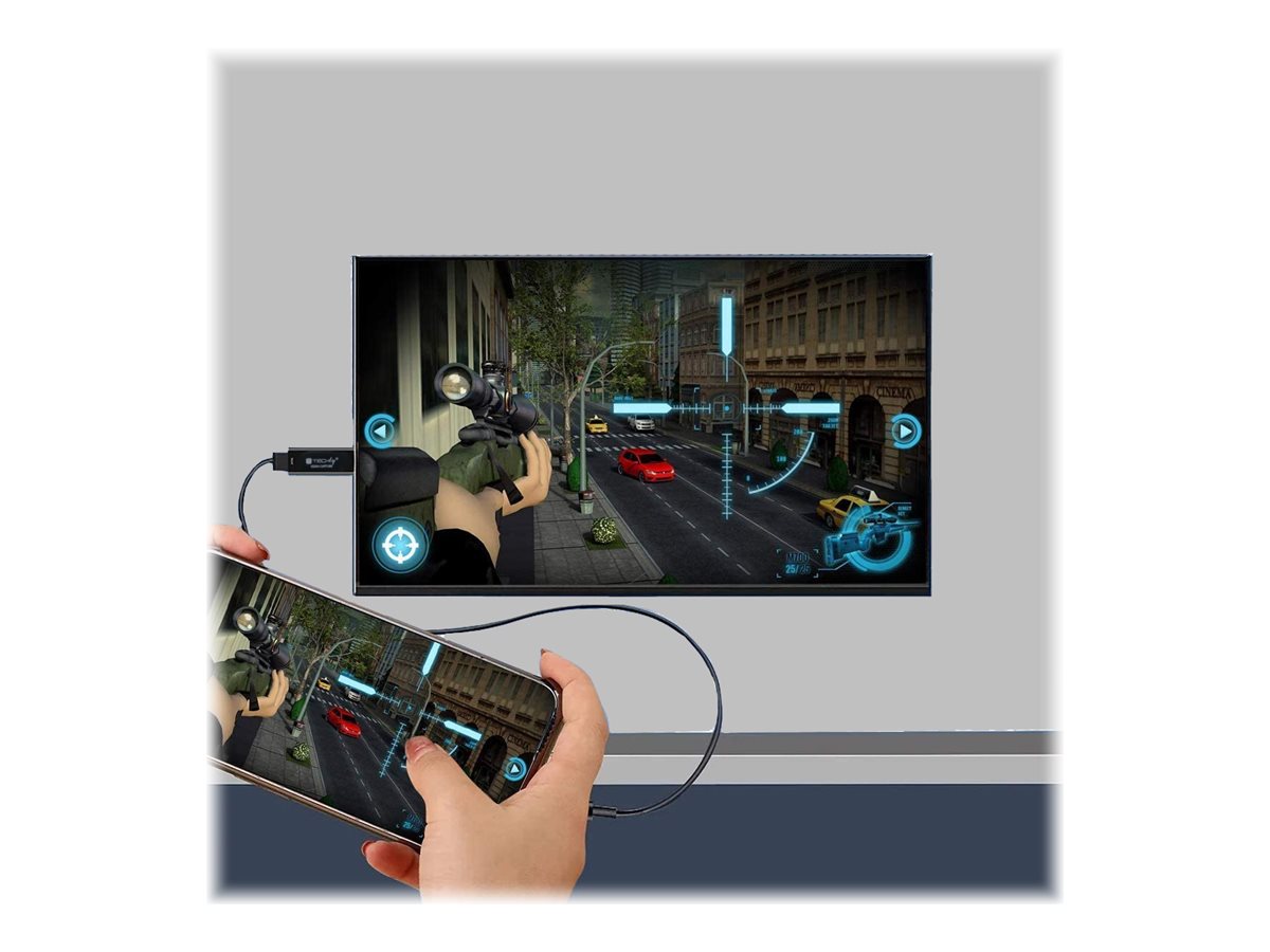 TECHLY Video-Grabber HDMI 1080p HD-USB Anschlussansicht
