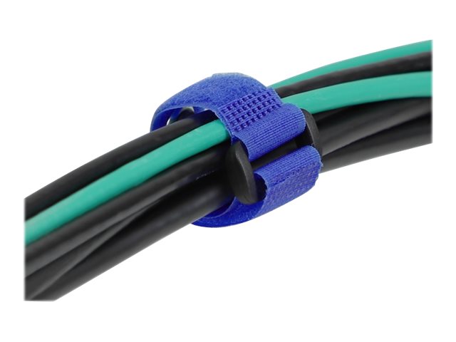 DELOCK Klett-Kabelbinder blau im Einsatz