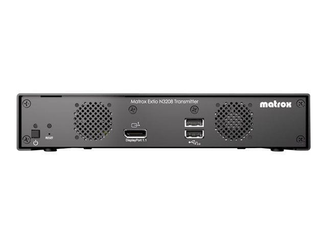 MATROX Extio N3208 IP KVM transmitter appliance Matrox Extio N3402 captures up to two DisplayPort video signals