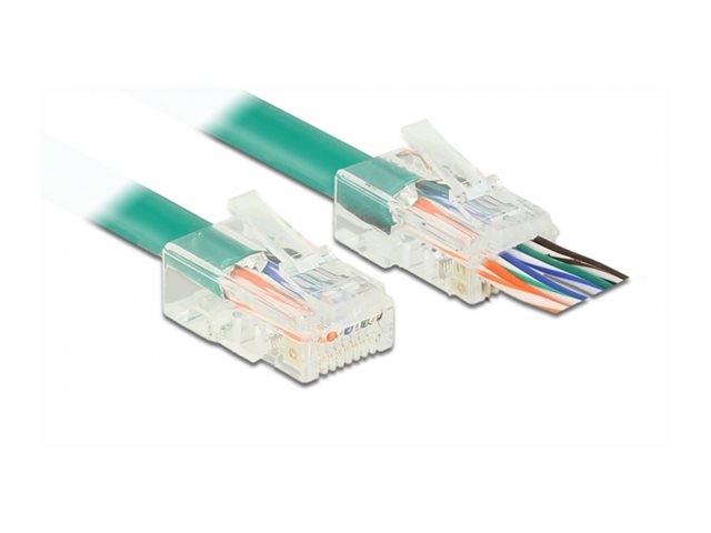 DELOCK RJ45 Crimp+Cut Stecker Cat.5e UTP Vorderansicht