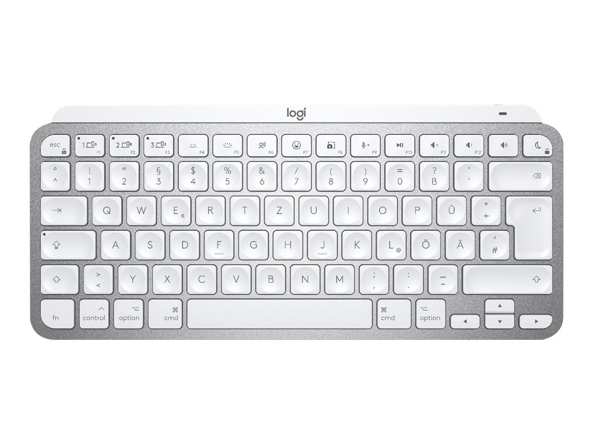 LOGITECH MX Keys Mini For Mac Minimalist Wireless Illuminated Keyboard - PALE GREY - CENTRAL (DE)