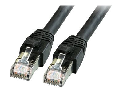 EFB RJ45 Patchkabel S/FTP Cat8.1 LSZH SCHWARZ 3,0m - Vorderansicht