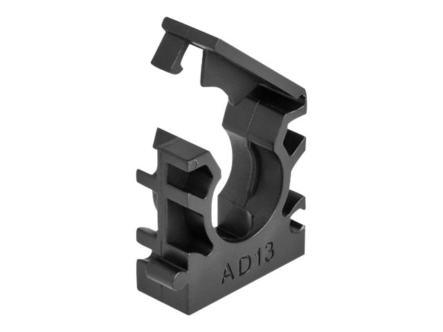 DELOCK Kabelschlauchhalter mit Verschlussclip 13mm Vorderansicht