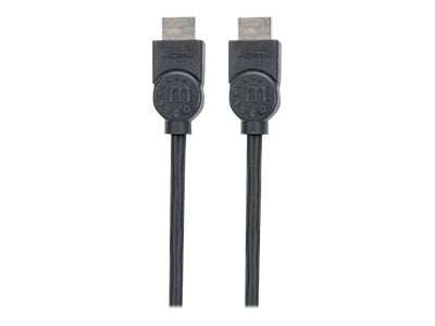 MANHATTAN High Speed HDMI-Kabel ARC 3D 4K30Hz HDMI-Stecker auf HDMI-Stecker geschirmt schwarz 1