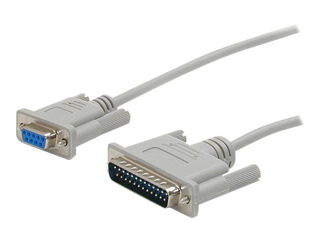 STARTECH.COM 3m gekreuztes DB9 auf DB25 Seriell Nullmodemkabel - Vorderansicht