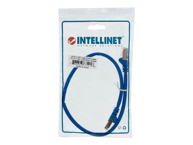 INTELLINET Netzwerkkabel Cat6 S/FTP CU LS0H 0,5 m Vorderansicht