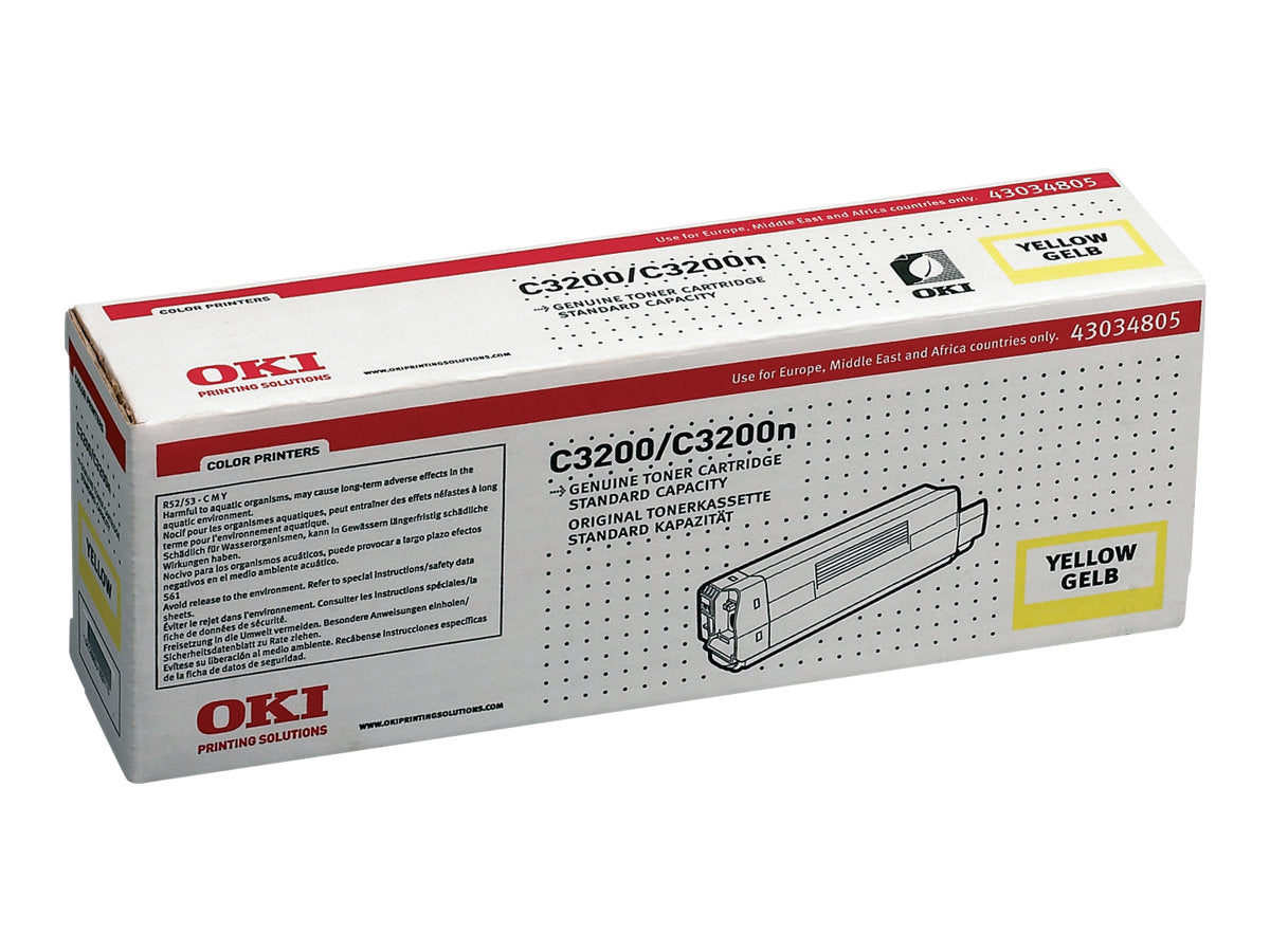 OKI C3200 Toner gelb Vorderansicht