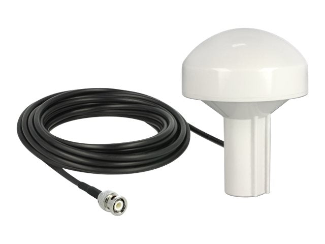 NAVILOCK GNSS GALILEO GPS QZSS Marine Antenne 1575 MHz BNC Stecker 28 dBi direktional mit Anschlusskabel RG-58 U 5 m outdoor weiss