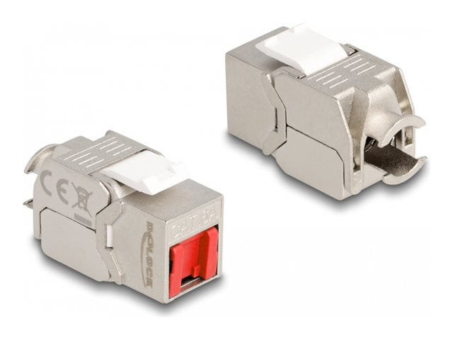DELOCK Keystone Modul RJ45 Buchse zu LSA Cat.6A - Vorderansicht