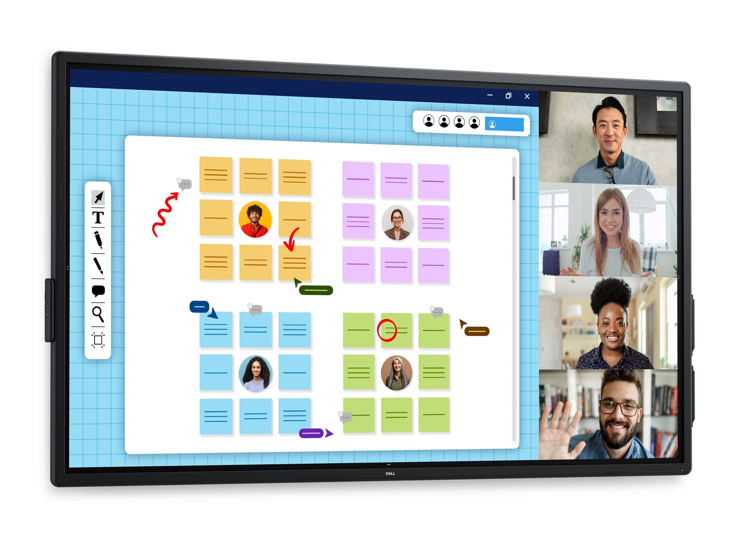 DELL Pro 75 Plus 4K Touch Monitor P7525QT Anschlussmöglichkeiten