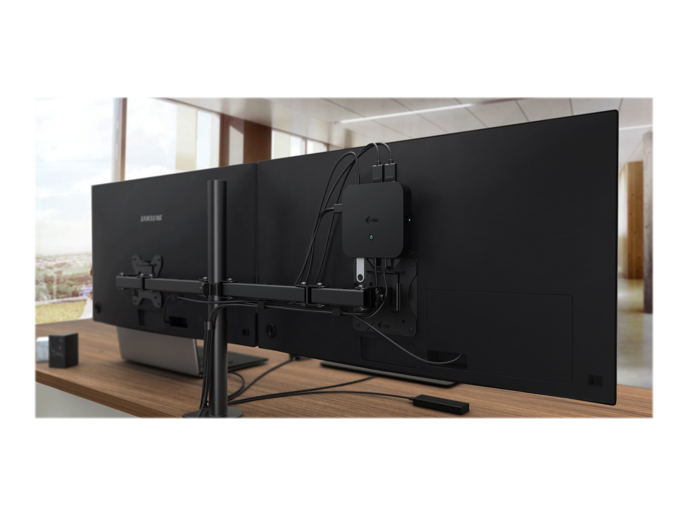 I-TEC USB-C Dual Display MST Docking Station 2x DP 1x GLAN 3x USB 3.1 2x USB 2.0 1x USB-C-Datei 1x Audio/Mic Jack ohne Netzteil