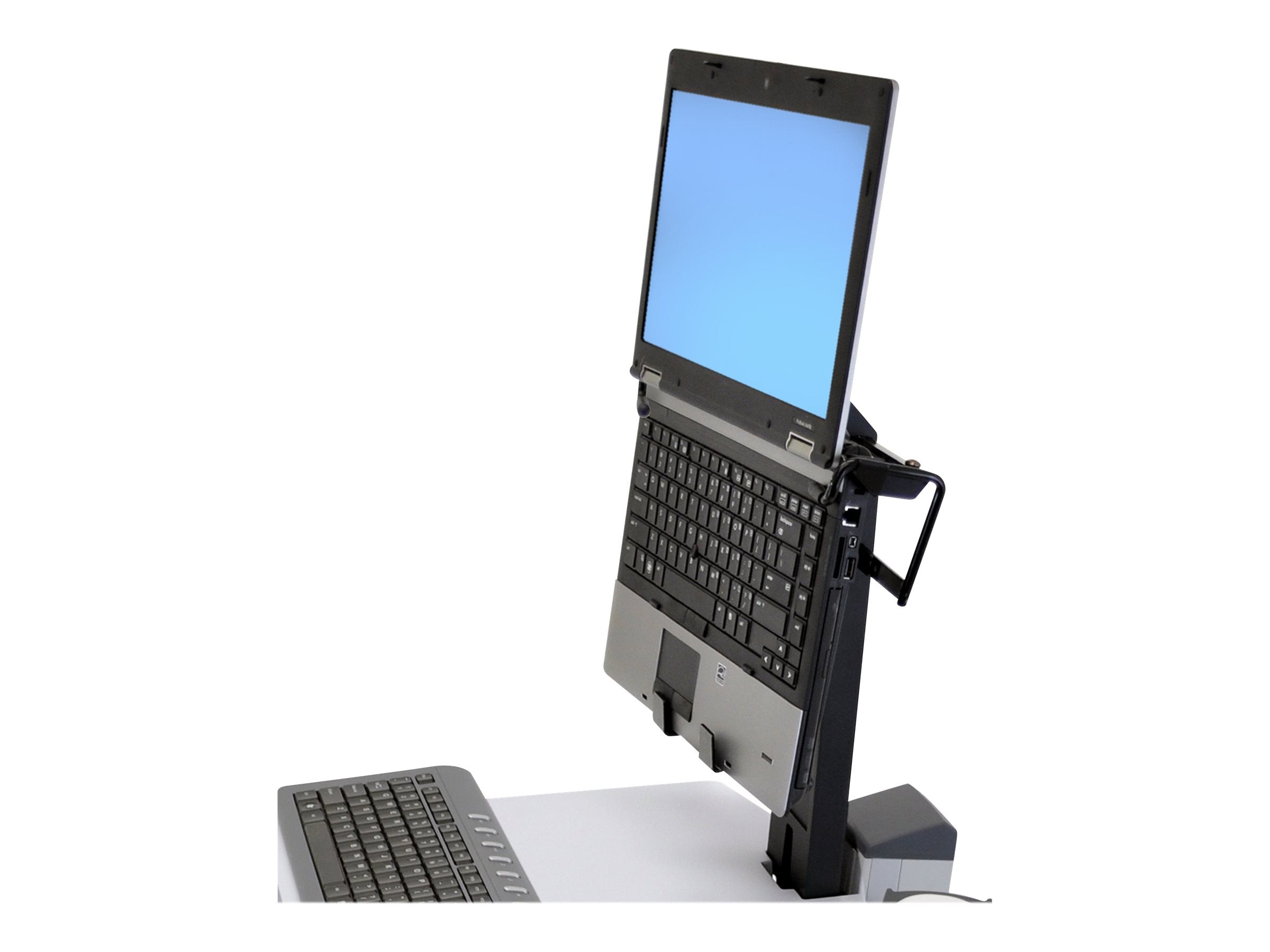 Vorderansicht des ERGOTRON Laptop-Kits vertikal für Neo-Flex Laptop-Wagen
