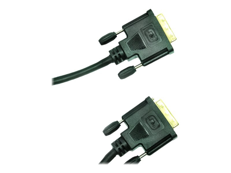 JJ COMPUTER AVC 131-10m DVI-D/DVI-D schwarz - Vorderansicht