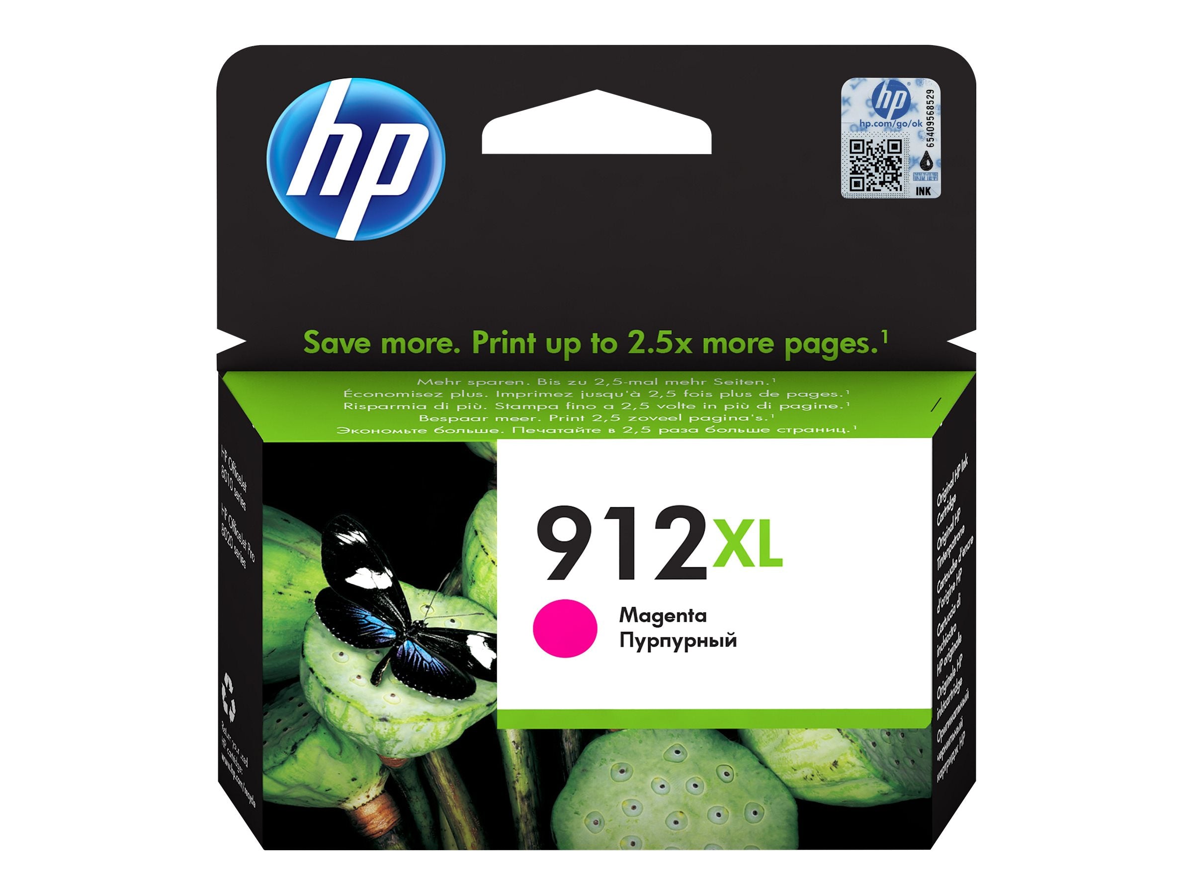 HP 912XL High Yield Magenta Ink Vorderansicht