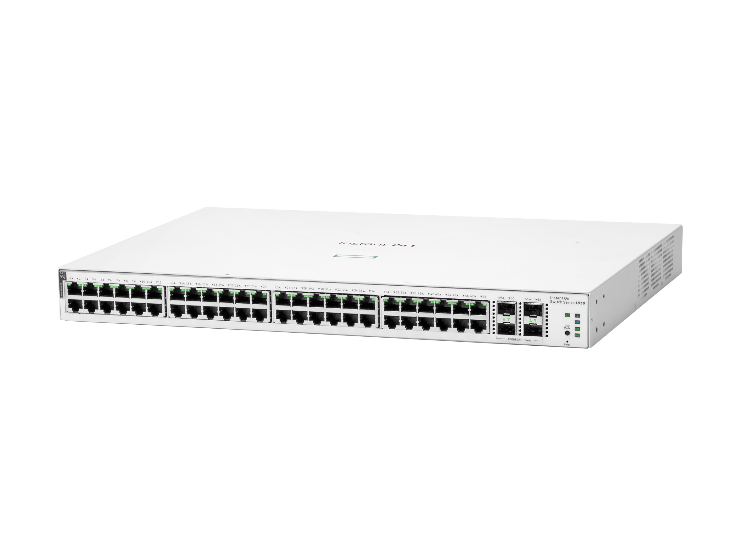 HPE Networking Instant On Switch 48p Gigabit CL4 PoE 4p SFP+ 370W 1930 PDU