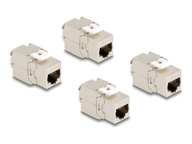 DELOCK Keystone Modul RJ45 Buchse Cat.6A STP Vorderansicht
