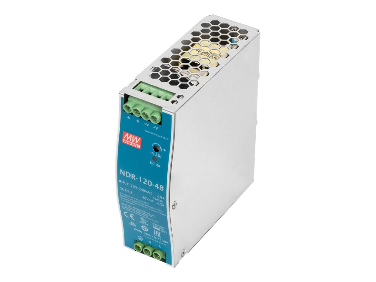 DIGITUS Industrielles Netzteil 48V DC 120W Vorderansicht
