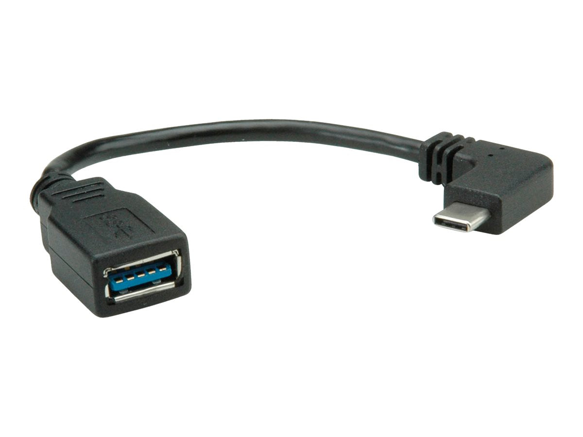 ROLINE USB 3.2 Gen 1 Kabel Typ C gewinkelt - Vorderansicht