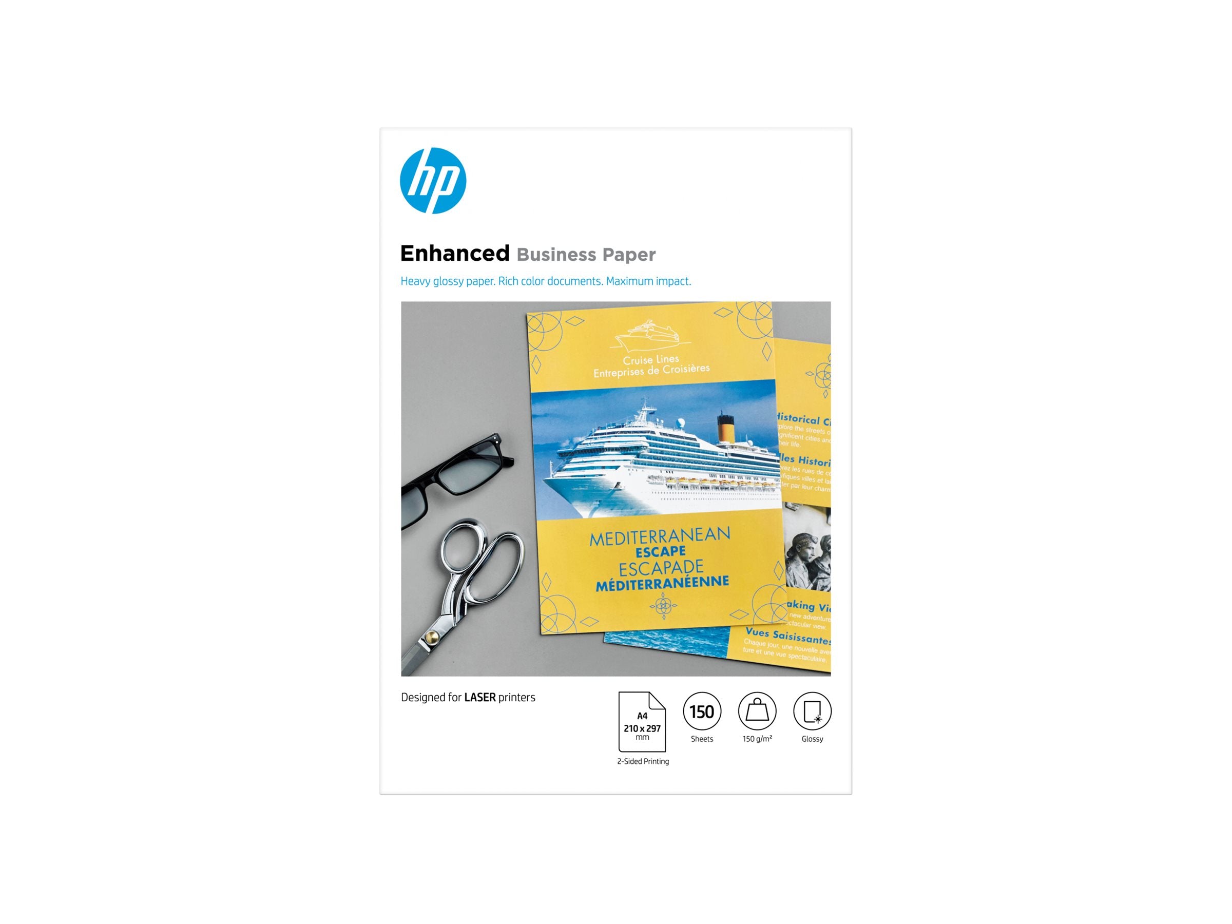 HP 150 Professional glossy paper laser CG965A Verpackung