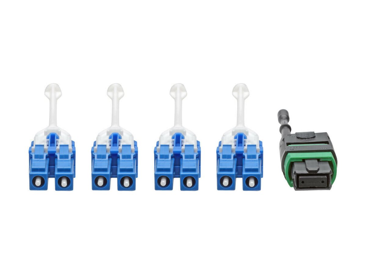 EATON TRIPPLITE MTP/MPO APC zu 4xLC UPC Patchkabel Vorderansicht