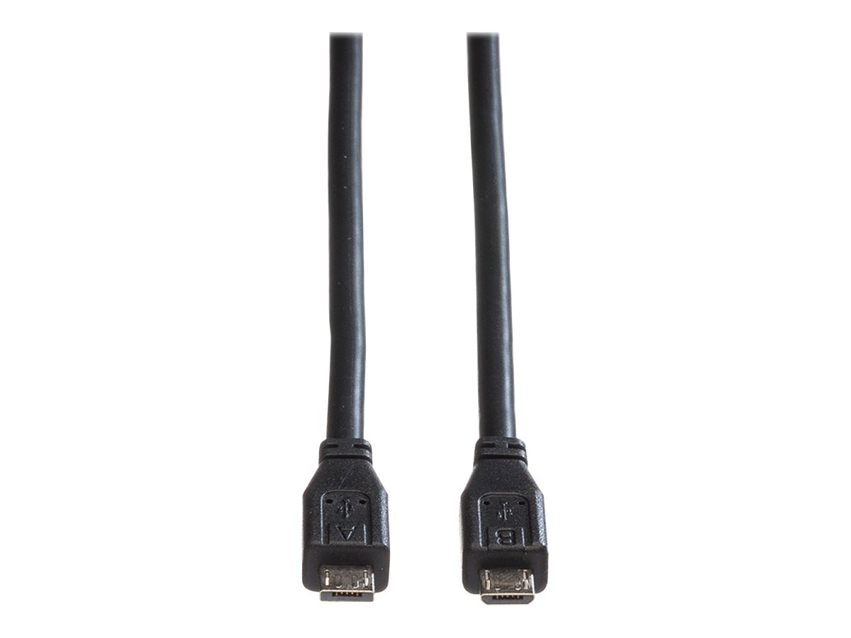 ROLINE USB 2.0 Kabel Micro USB A ST - Micro USB B ST 1,8m Verpackung