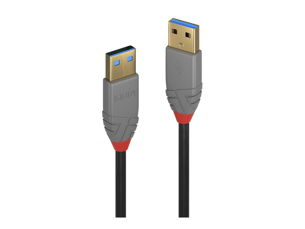 LINDY 1m USB 3.0 A/A Kabel Anthra Line - Vorderansicht