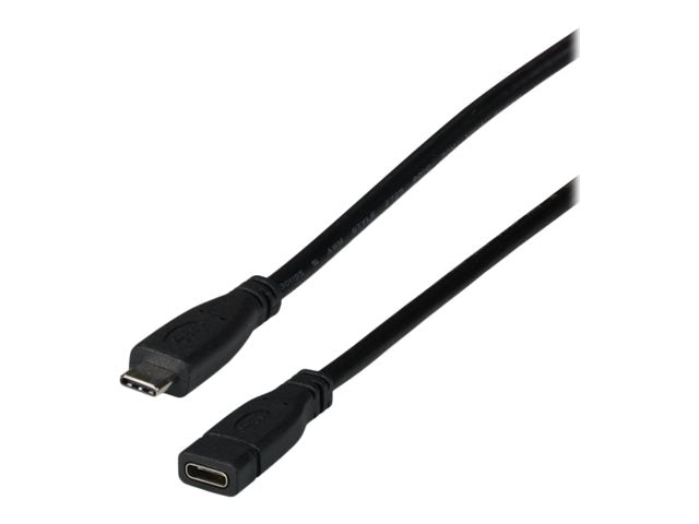 EFB USB 3.2 Gen2 10Gbit 3A Verlängerungskabel Typ-C Stecker - Typ-C Buchse 1m Vorderansicht