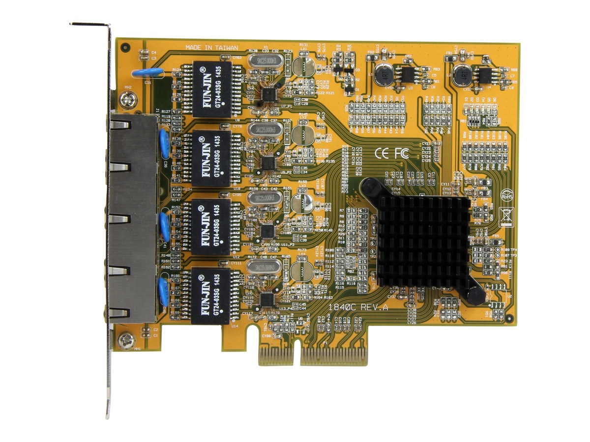 STARTECH.COM 4 Port PCIe Gigabit Netzwerkkarte Detailansicht