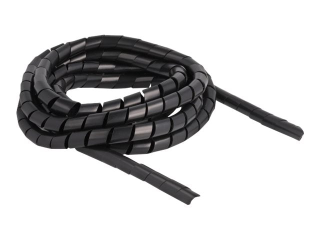 DELOCK Spiralschlauch flexibel 2m x10mm schwarz - Vorderansicht