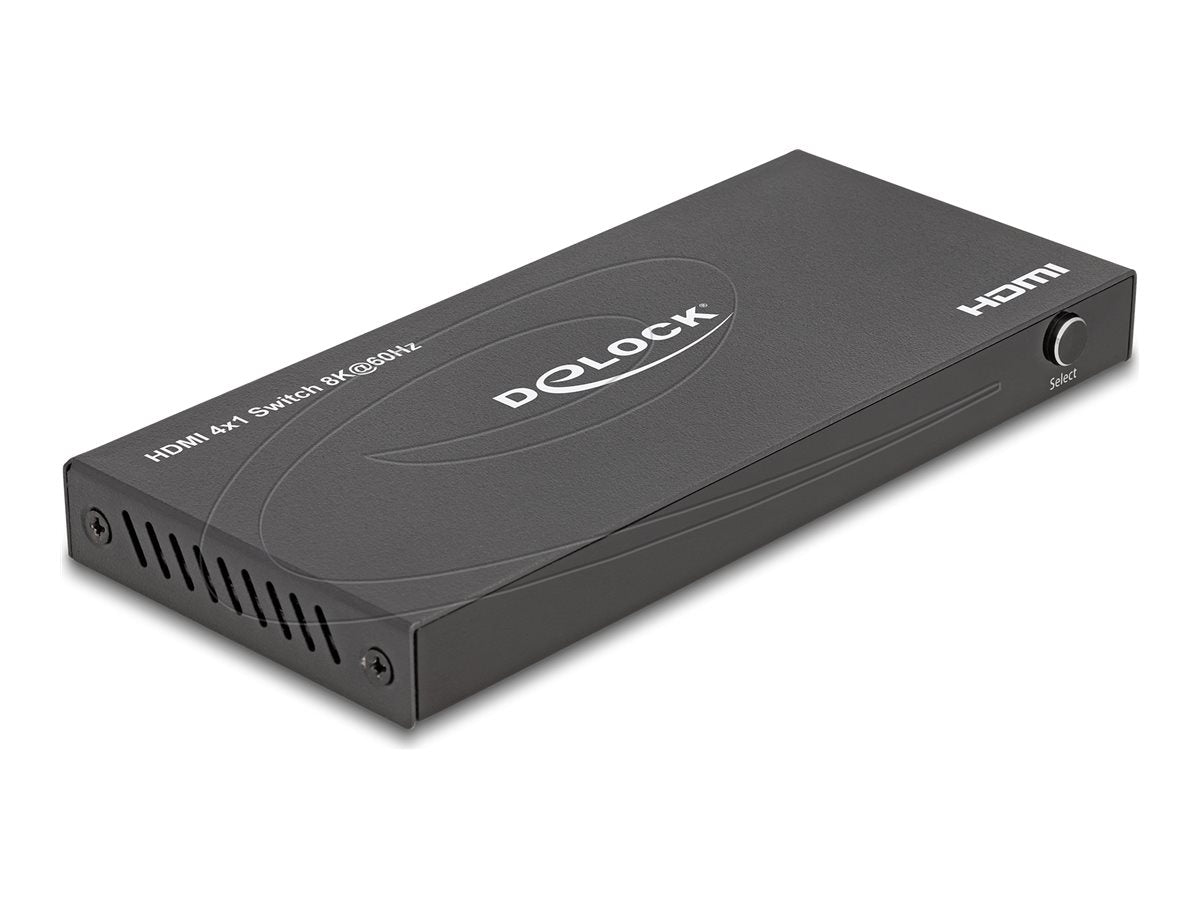 DELOCK HDMI Switch 4 x HDMI in zu 1 x HDMI out 8K 60 Hz - Vorderansicht