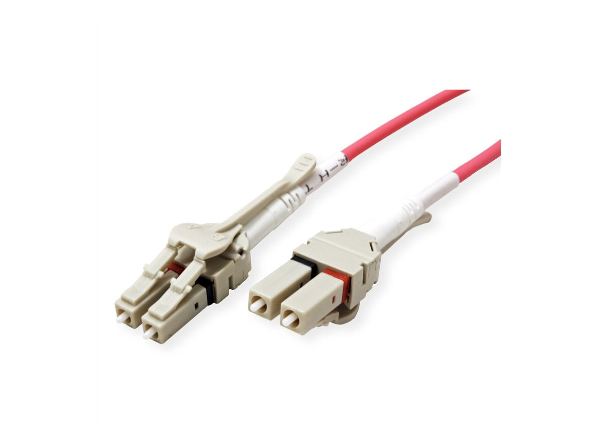 ROLINE LWL-Kabel 50/125um OM4 LC/LC Low-Loss-Stecker 20m Anschluss