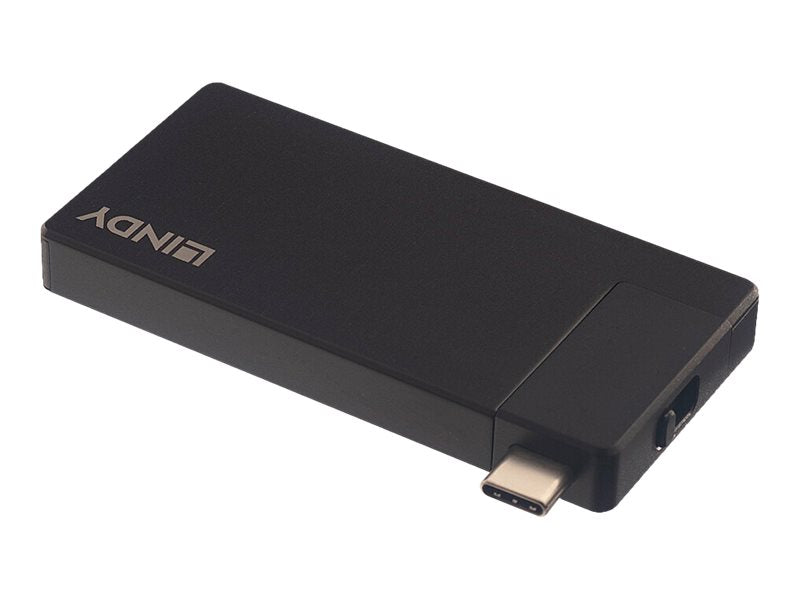 LINDY DST-Micro USB C Laptop Micro Dockingstation Seitenansicht