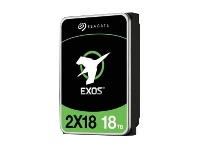 SEAGATE EXOS 2X18 SATA 16TB Festplatte Vorderansicht