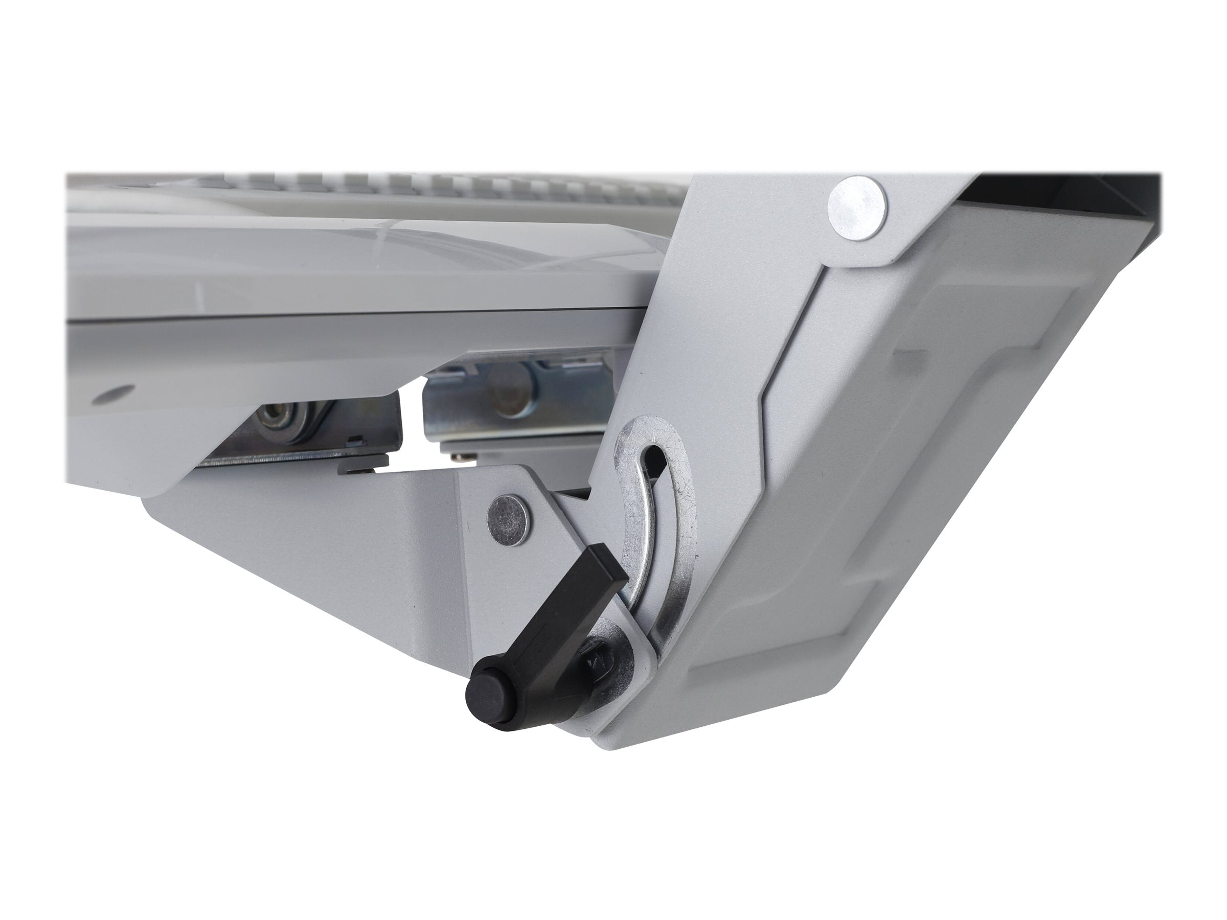 Detailansicht der Befestigungsteile des ERGOTRON Kit SV LCD Height Adjustable Keyboard Tray