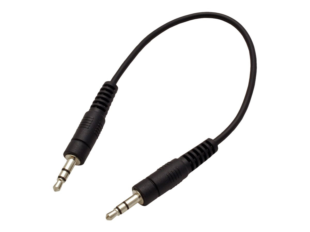 ROLINE 3,5mm Verbindungskabel ST / ST 0,2m Vorderansicht
