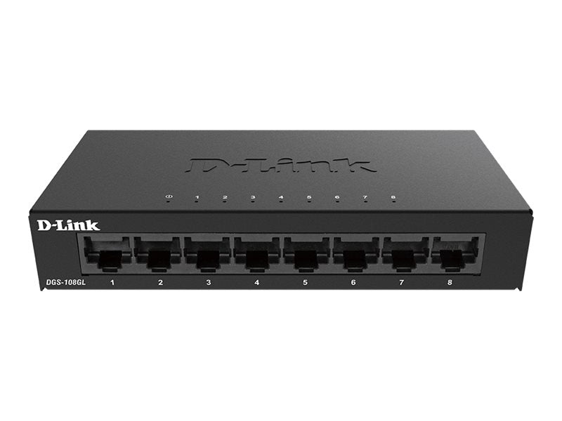 D-LINK DGS-108GL 8-Port Gigabit unmanaged Desktop Switch Verpackung